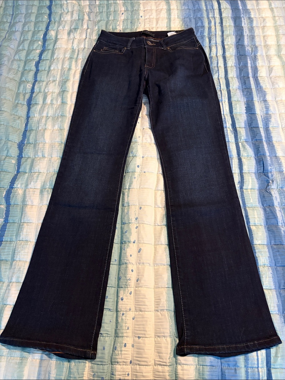 Lee Modern Series Curvy Fit Bootcut Jeans with Dark Wash Stretch